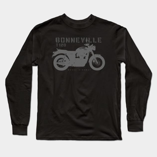 Triumph Bonneville T120 16, Sts Long Sleeve T-Shirt by MessyHighway